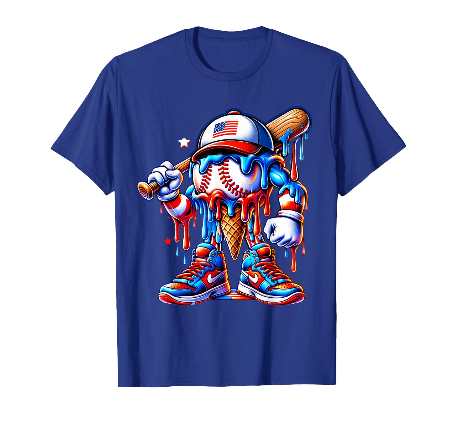 Baseball Lifestyle 101 Apparel Youth Baseball Drip Icecream T-Shirt