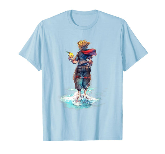 Disney Kingdom Hearts Sora Keyblade Hero Faded Starfish T-Shirt