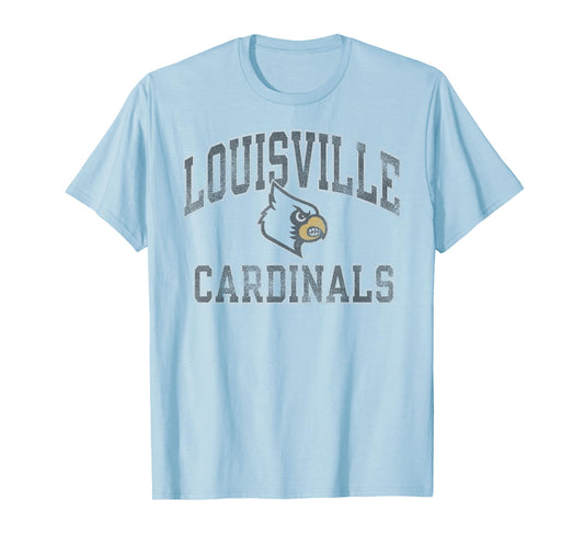 Louisville Cardinals Vintage Worn Red Officially Licensed T-Shirt