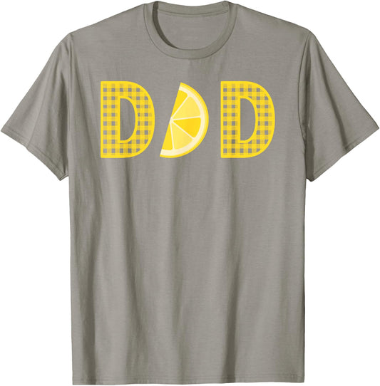 Dad First Birthday Pink Lemonade Family Outfit Lemon Party T-Shirt - T-Shirt | Sand