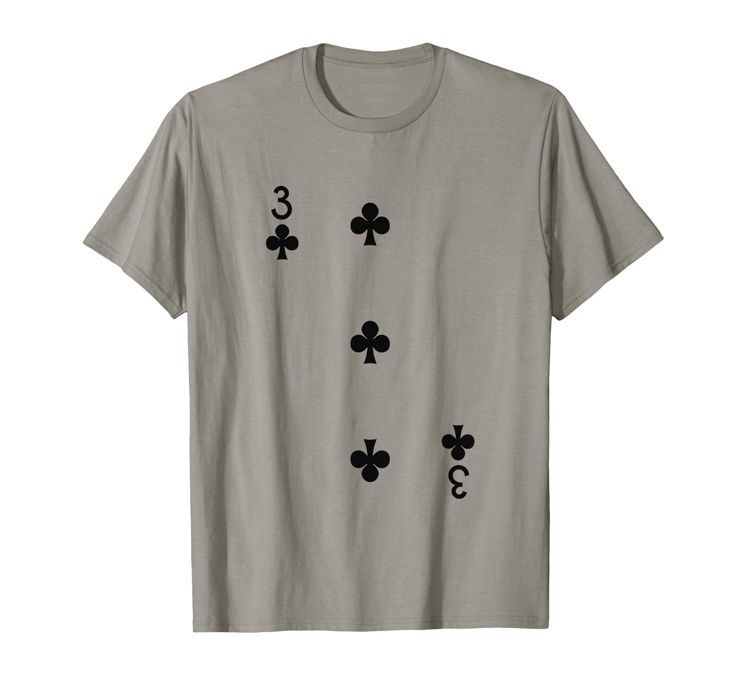 Three Of Clubs Deck Of Cards Group Costume Halloween Casino T-Shirt