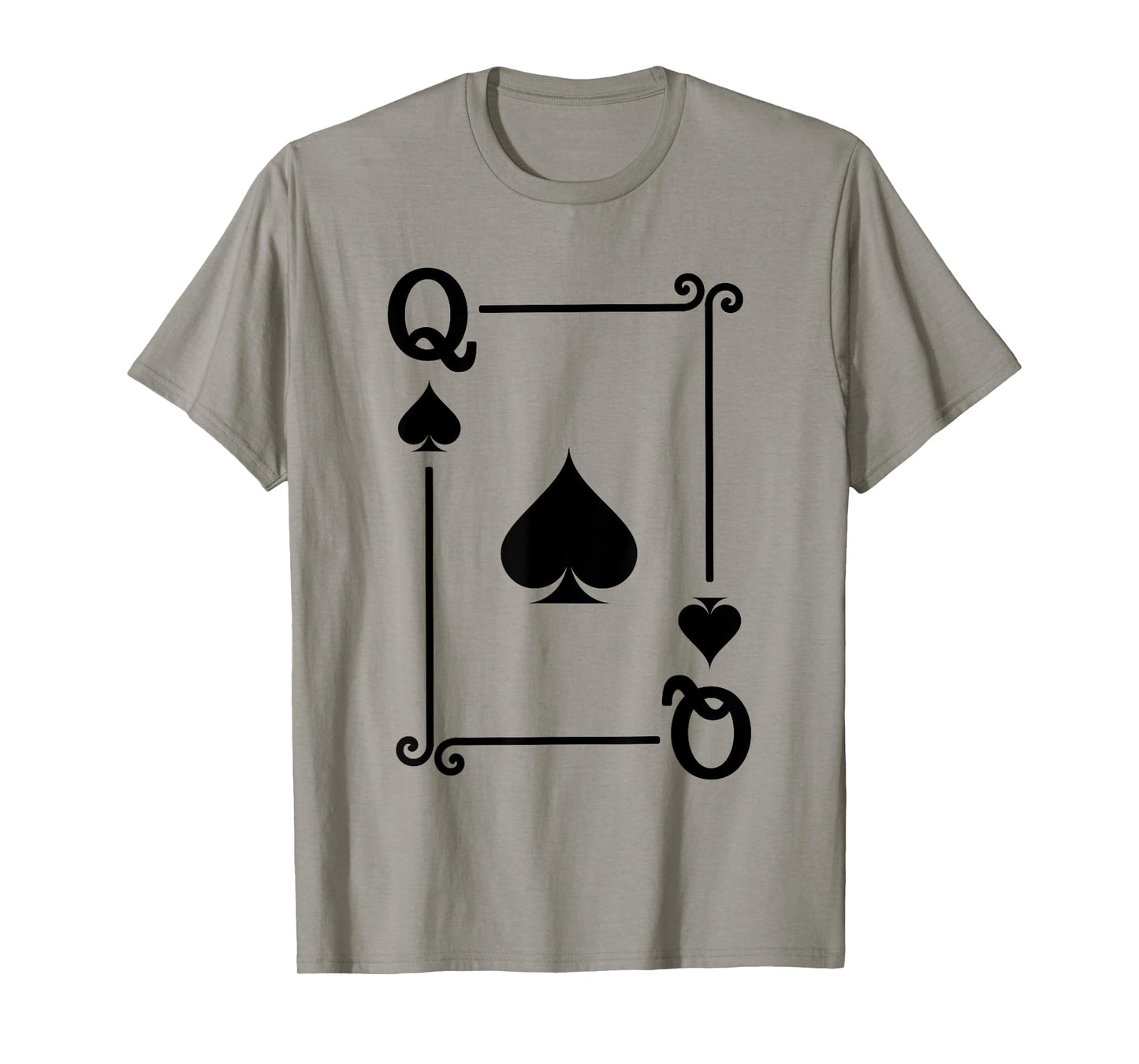 Playing Cards Costume - Queen Spades Card - Queen Card T-Shirt