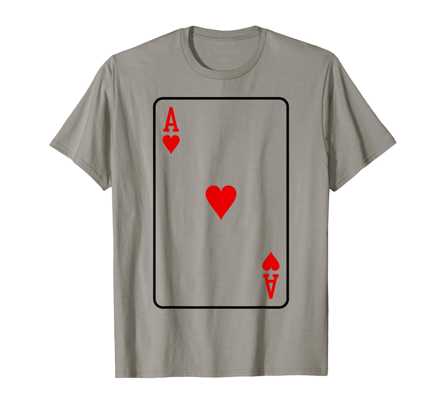 ACE OF HEARTS PLAYING CARD POKER BLACKJACK HALLOWEEN COSTUME T-Shirt