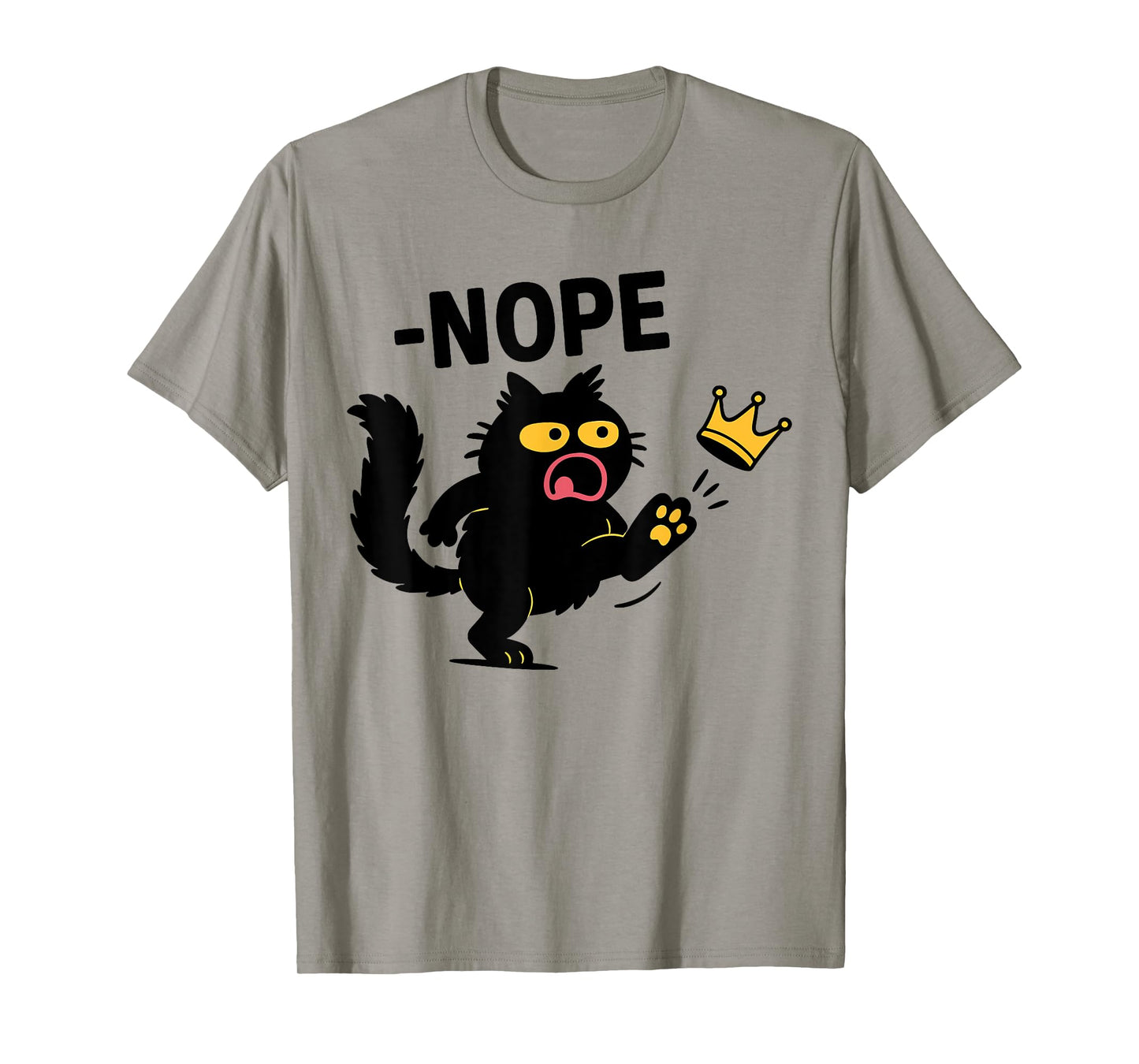 No Kings in America Black Cat T-Shirt for Men Women Kids