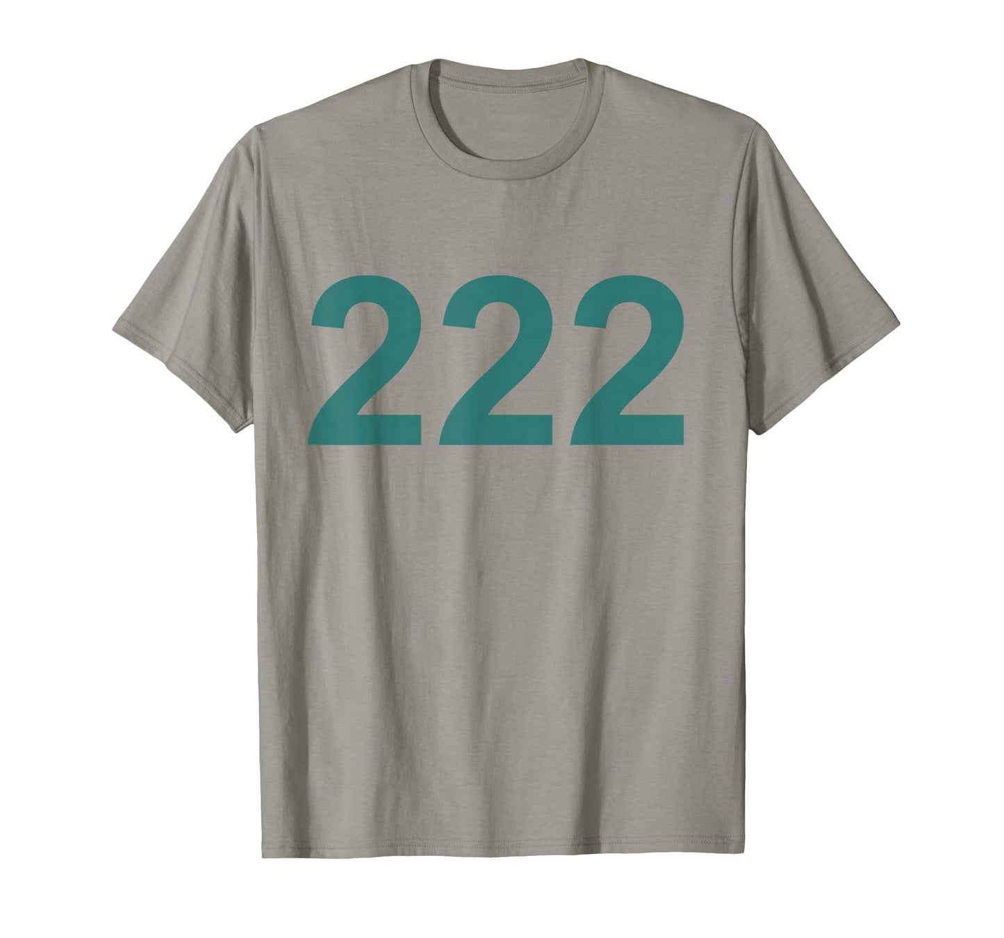 Creative 222 Designs Costume Ideas Co. Number 222 in Green Font on Light Background Fun Halloween T-Shirt