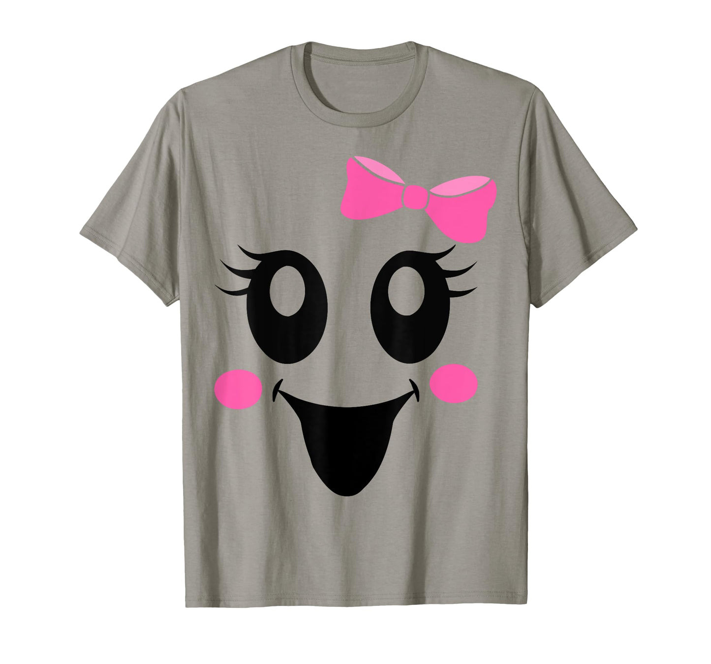 Cute female ghost with girls face and bow halloween party T-Shirt