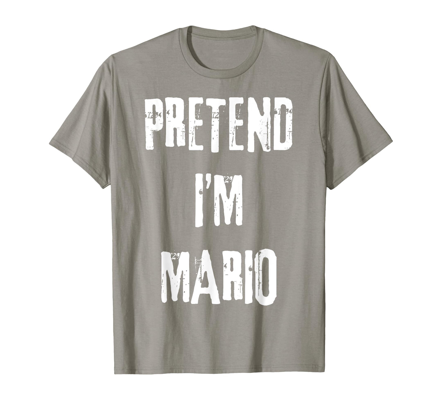 Pretend I'm Mario Videogames Halloween Last Minute Costume T-Shirt