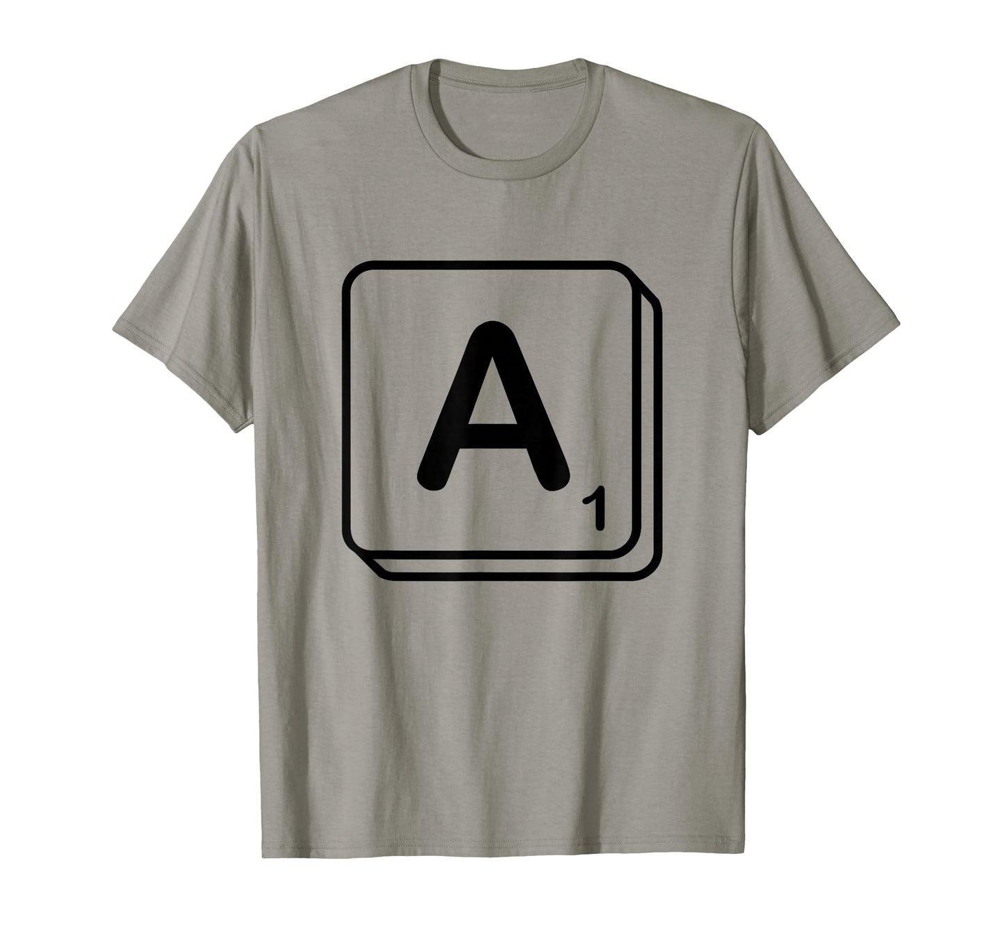 Letter A Word Game Tile T-Shirt