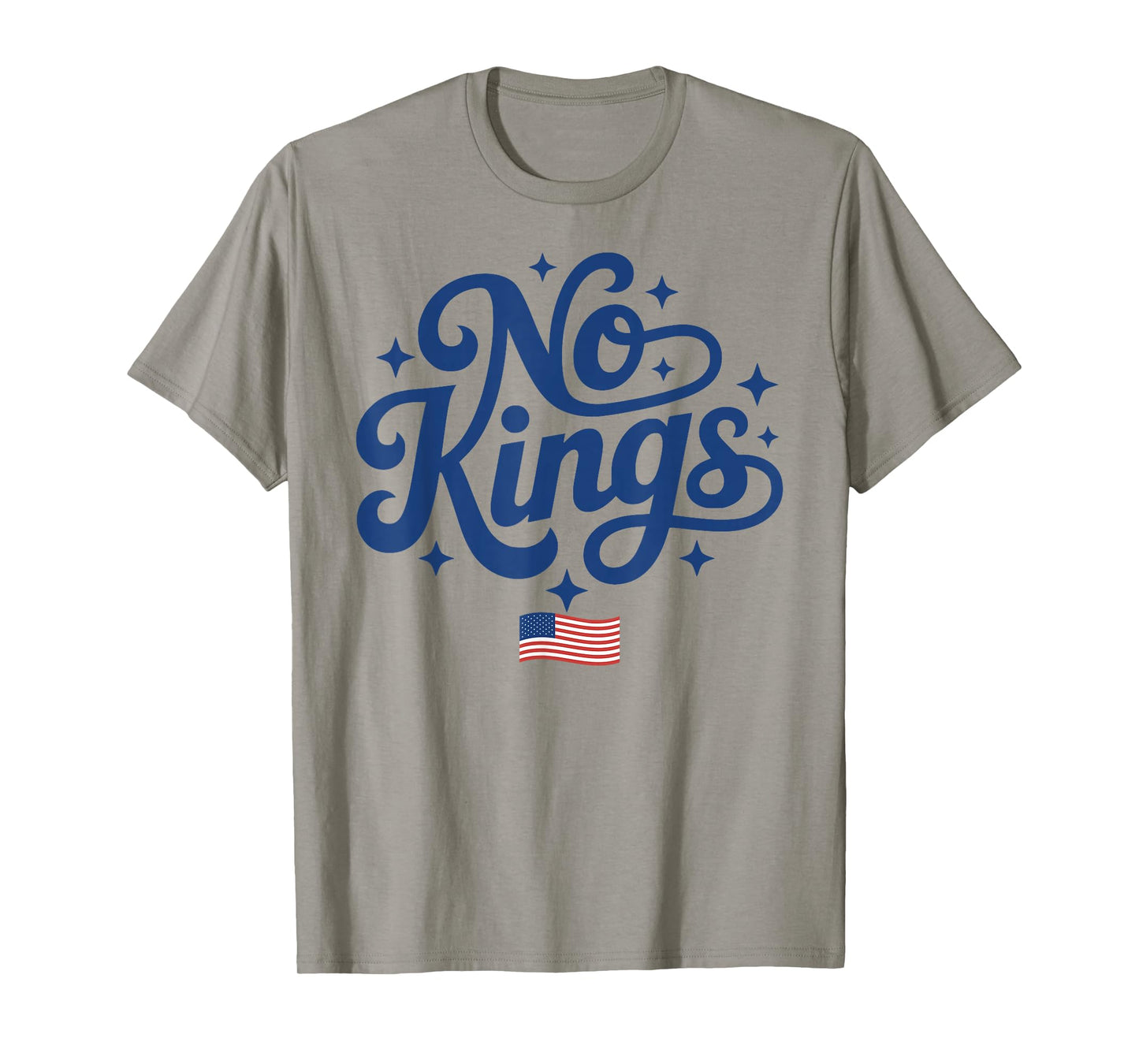No Kings in America American Flag USA T-Shirt