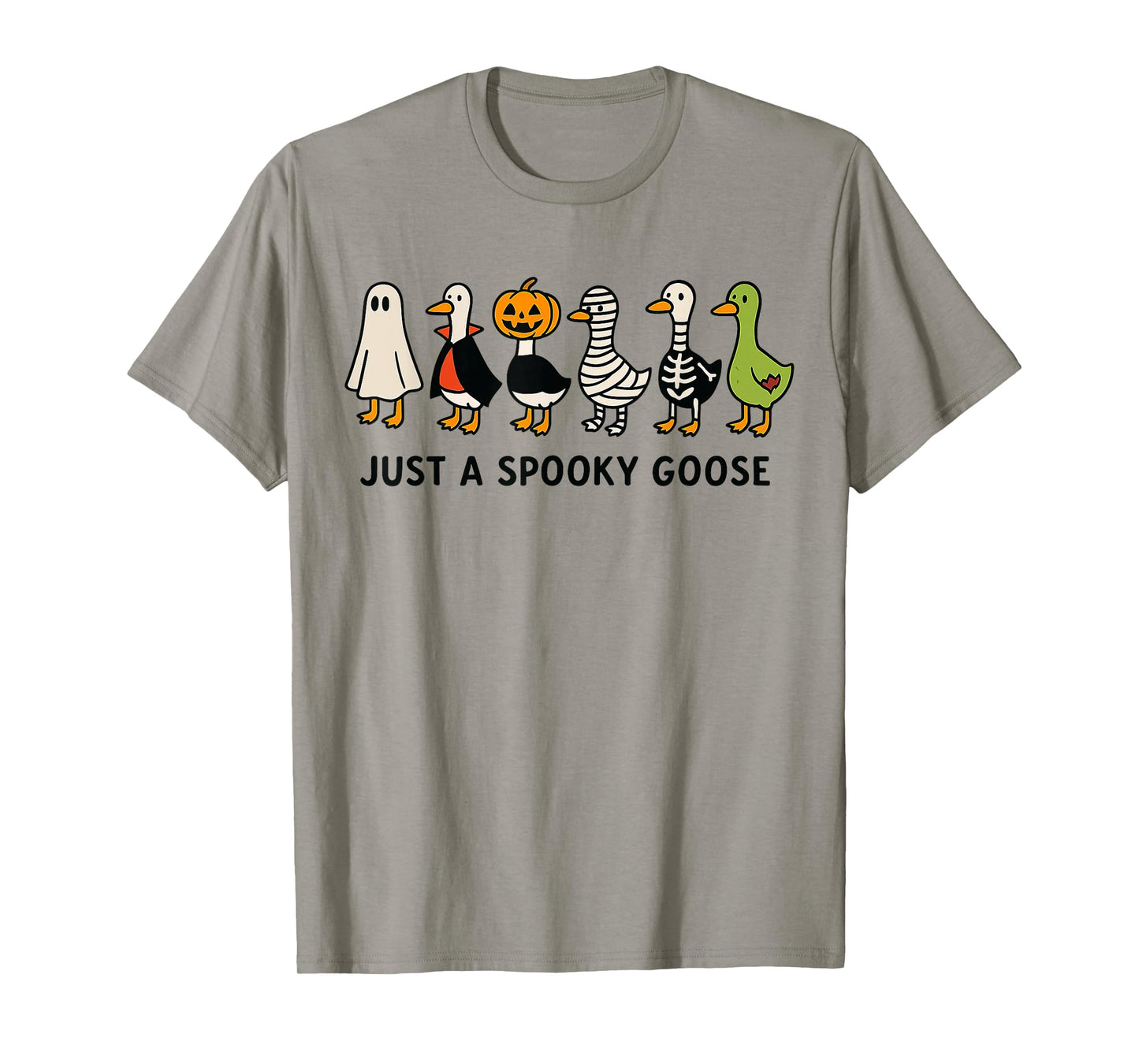 Halloween Goose Costume Funny Cartoon Spooky Animal Tee Kids T-Shirt