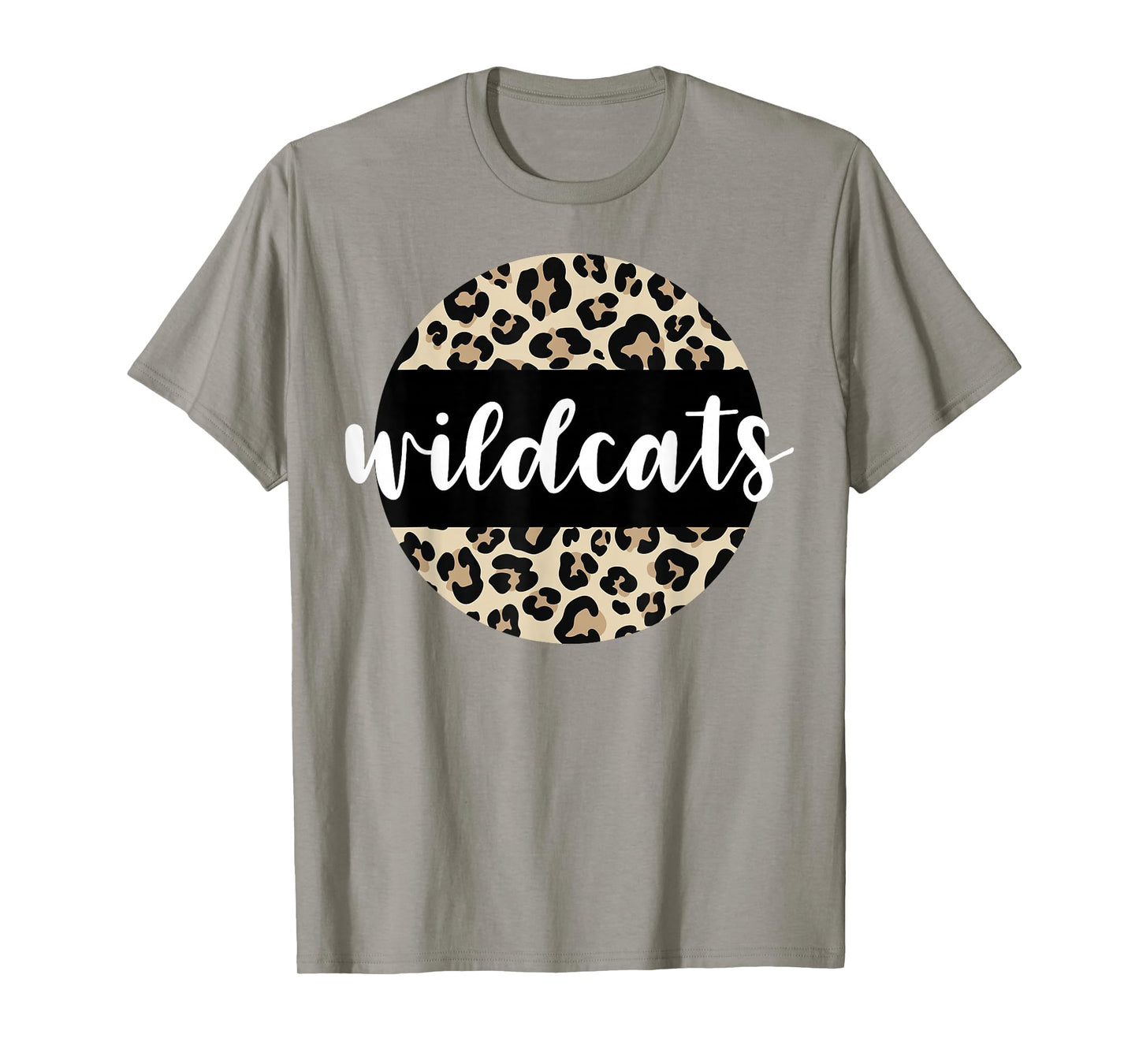 Leopard Print Wildcats Team Mascot School Spirit Game Night T-Shirt