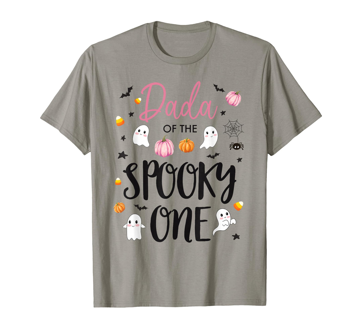 Dada of The Spooky One Girl 1st Birthday Pink Halloween Cute T-Shirt