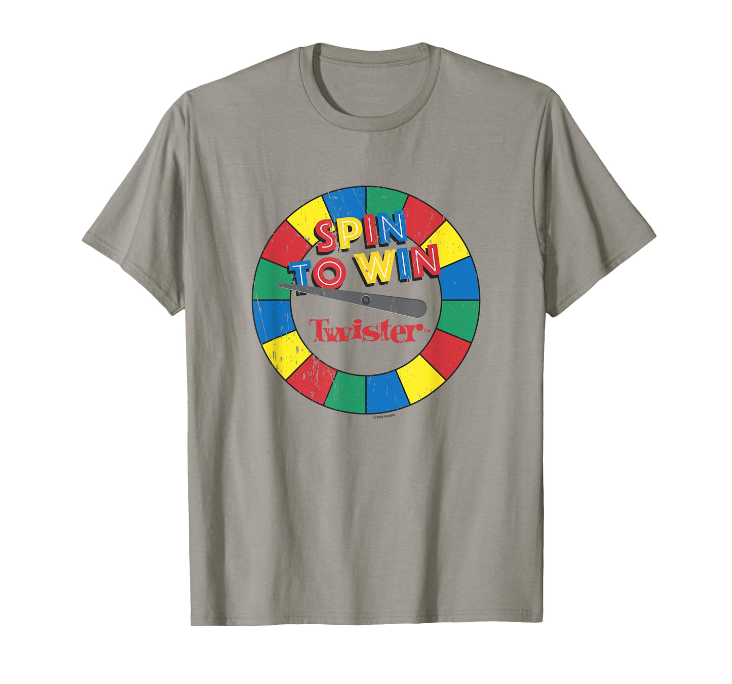 Twister Vintage Retro Distressed Spin To Win Game Logo T-Shirt