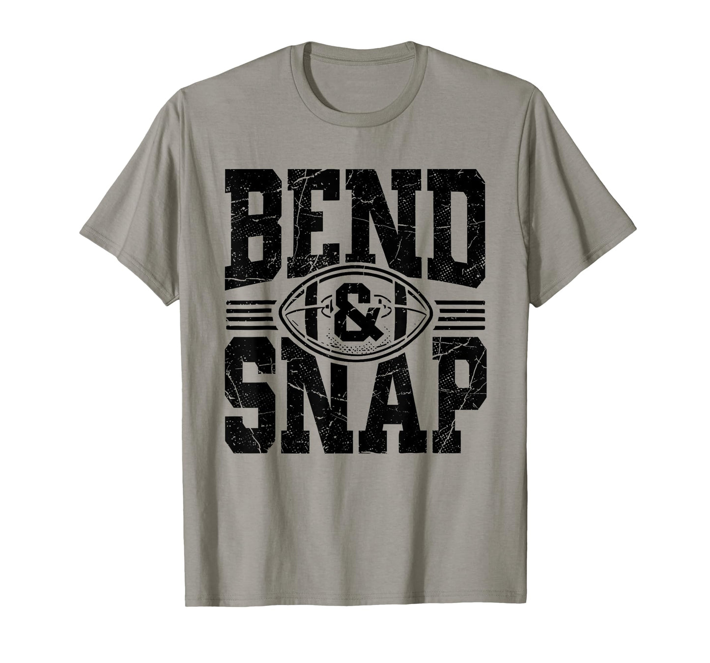 Vintage Funny Game Day Touchdown Cute Bend and Snap Football T-Shirt