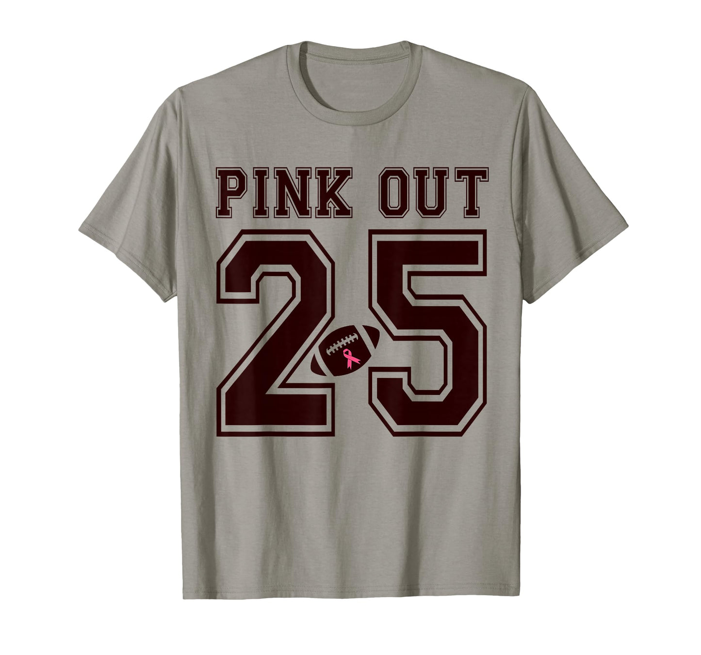 Pink Out 2025 Football Team Breast Cancer Awareness Month T-Shirt