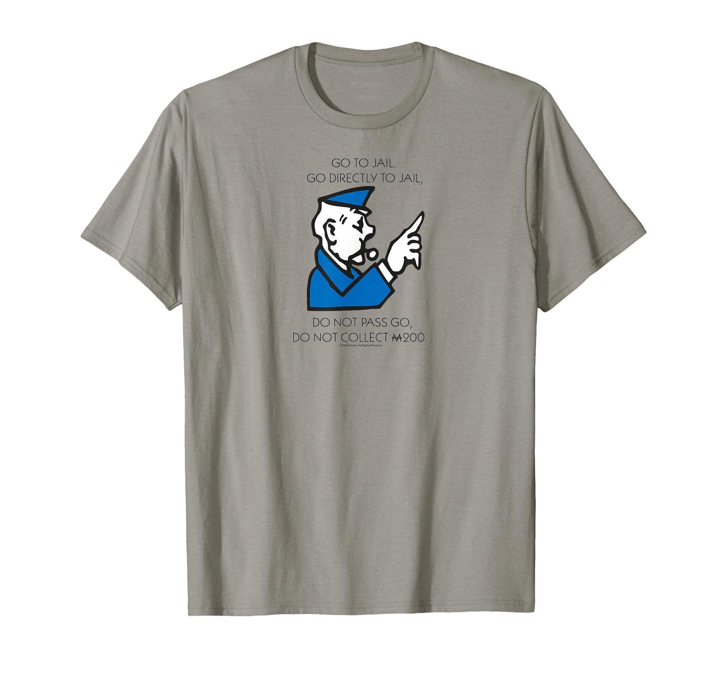 Monopoly Go Directly To Jail Game Board Vintage Logo T-Shirt