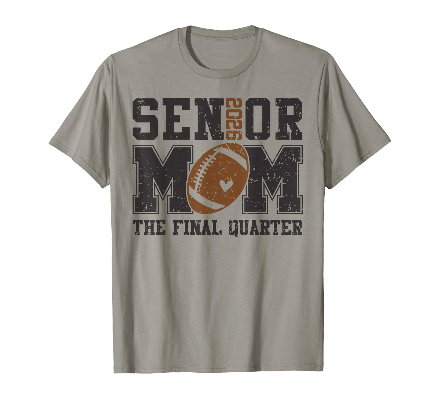 Senior Football Mom Football Mama Game Day Class of 2026 T-Shirt