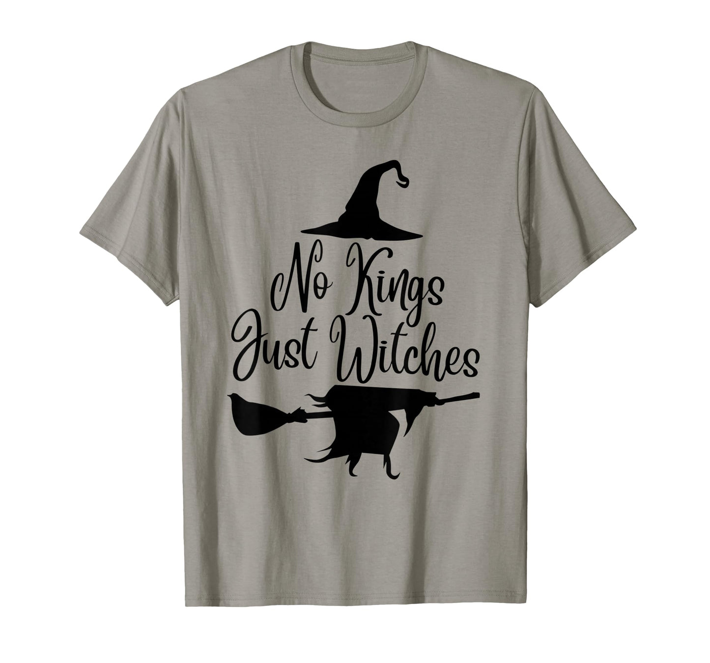No Kings Just Witches Funny Witchcore Halloween Art T-Shirt