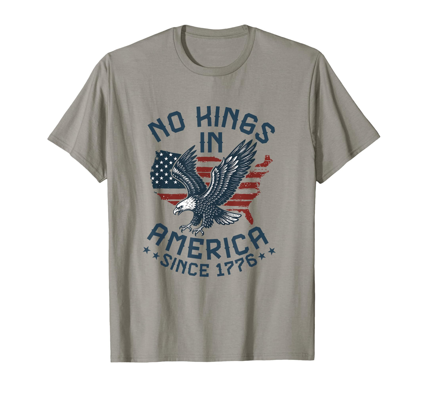 No Kings in America flag Protest Save Democracy Democrat T-Shirt