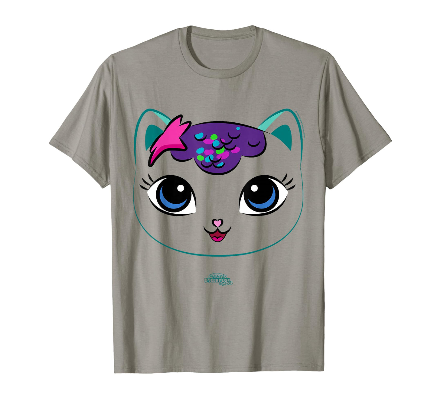 DreamWorks Gabbyβs Dollhouse Mercat Big Face T-Shirt