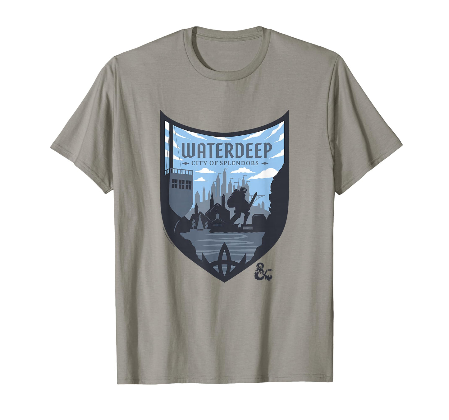 Dungeons & Dragons Waterdeep City Of Splendors Shield Logo T-Shirt