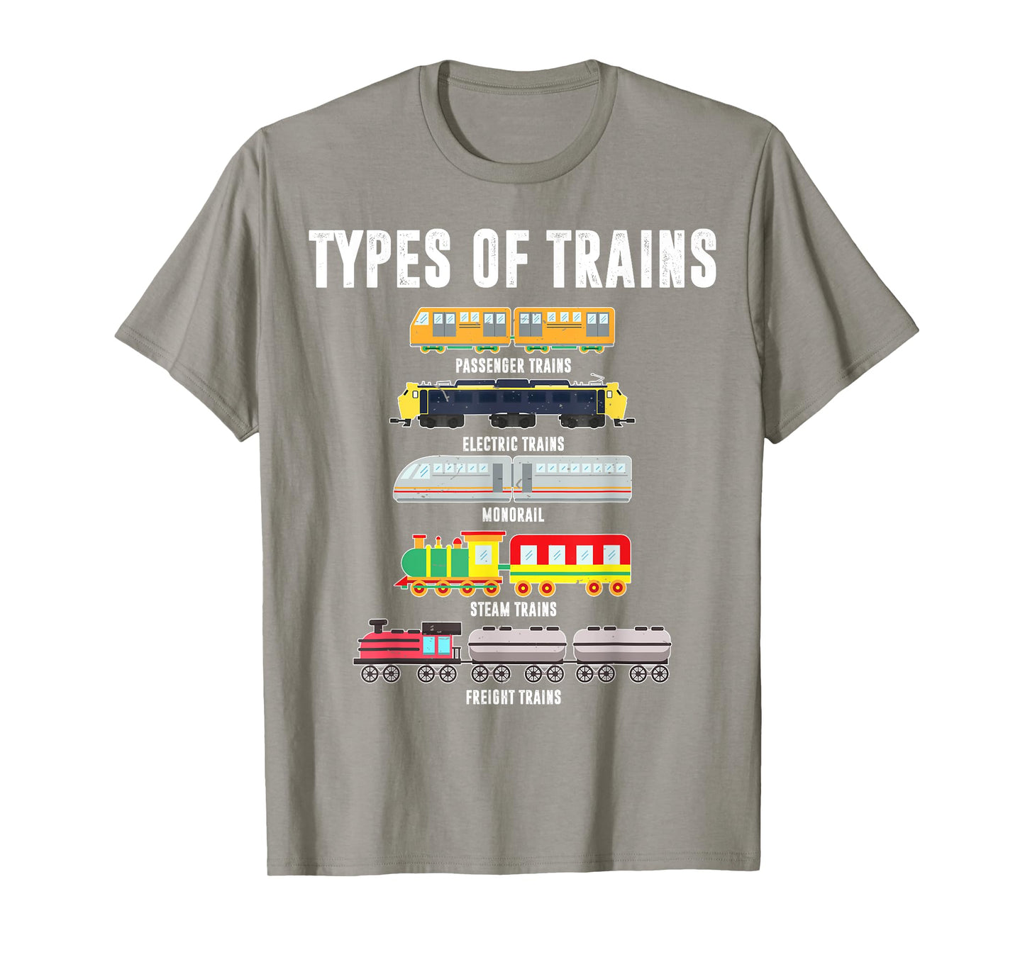 Types of Trains Shirt Toddler Boy Locomotive Railroad Baby T-Shirt