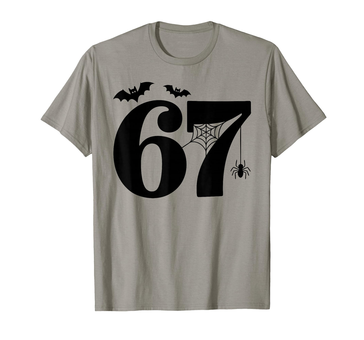 Spider Web Pumpkin 6 7 Meme Six Seven Halloween T-Shirt