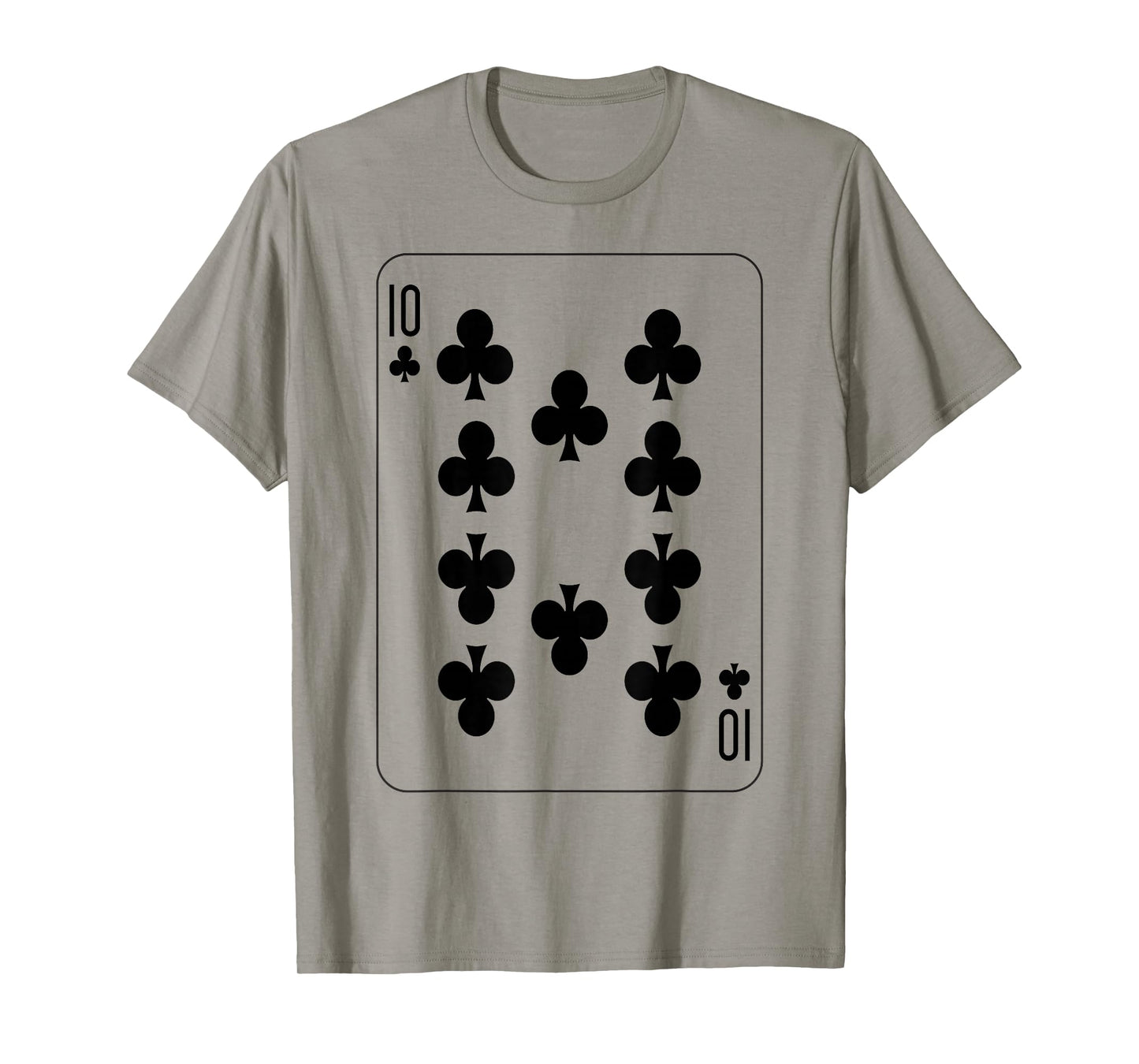 Ten of Clubs | Deck of Cards Front and Back Group Costume T-Shirt
