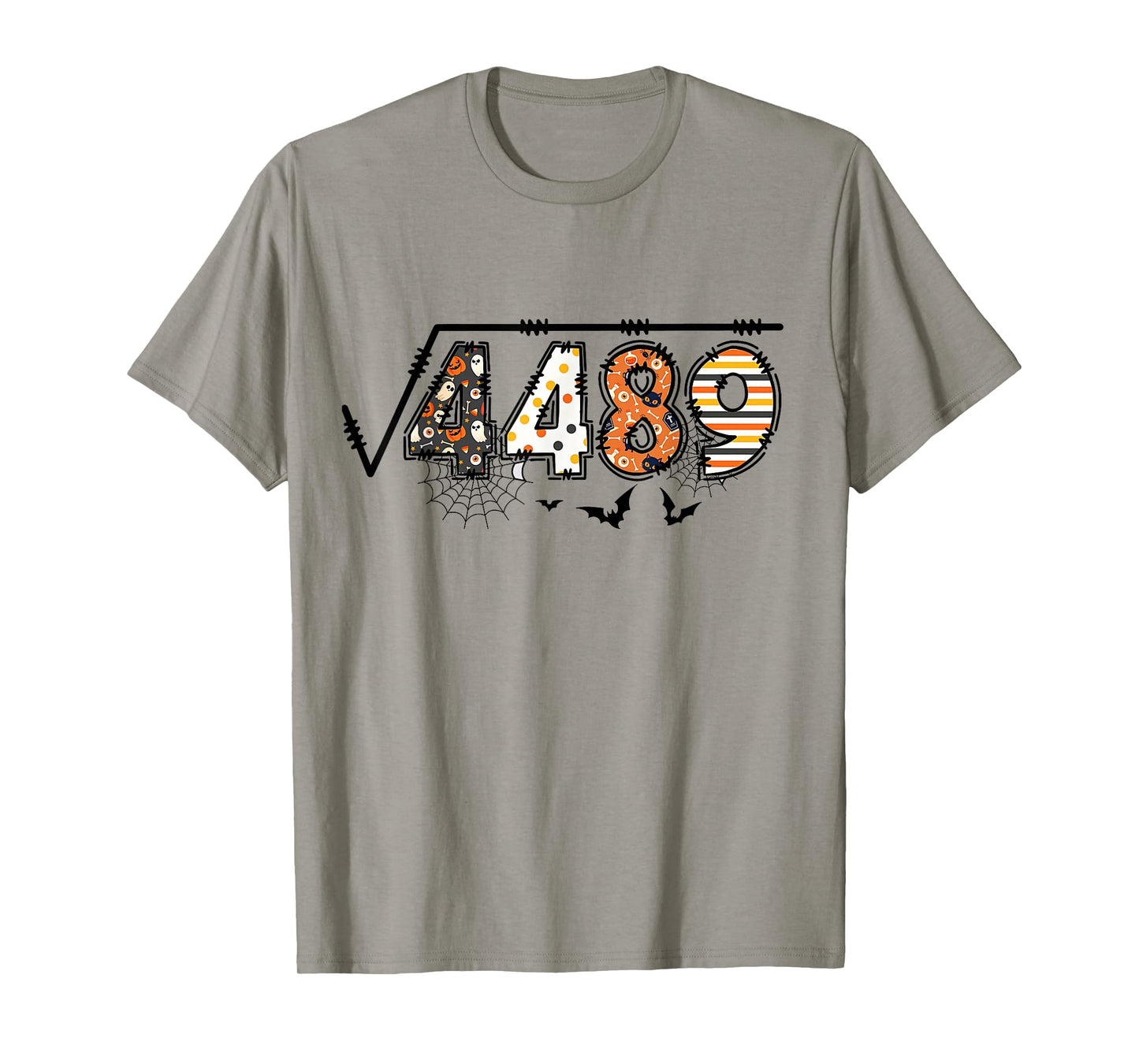 Square Root of 4489 Meme Funny 67 Halloween Math Teacher T-Shirt