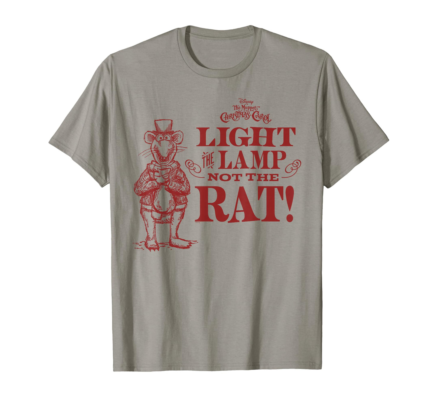 Disney The Muppet Christmas Carol Light The Lamp Not The Rat T-Shirt