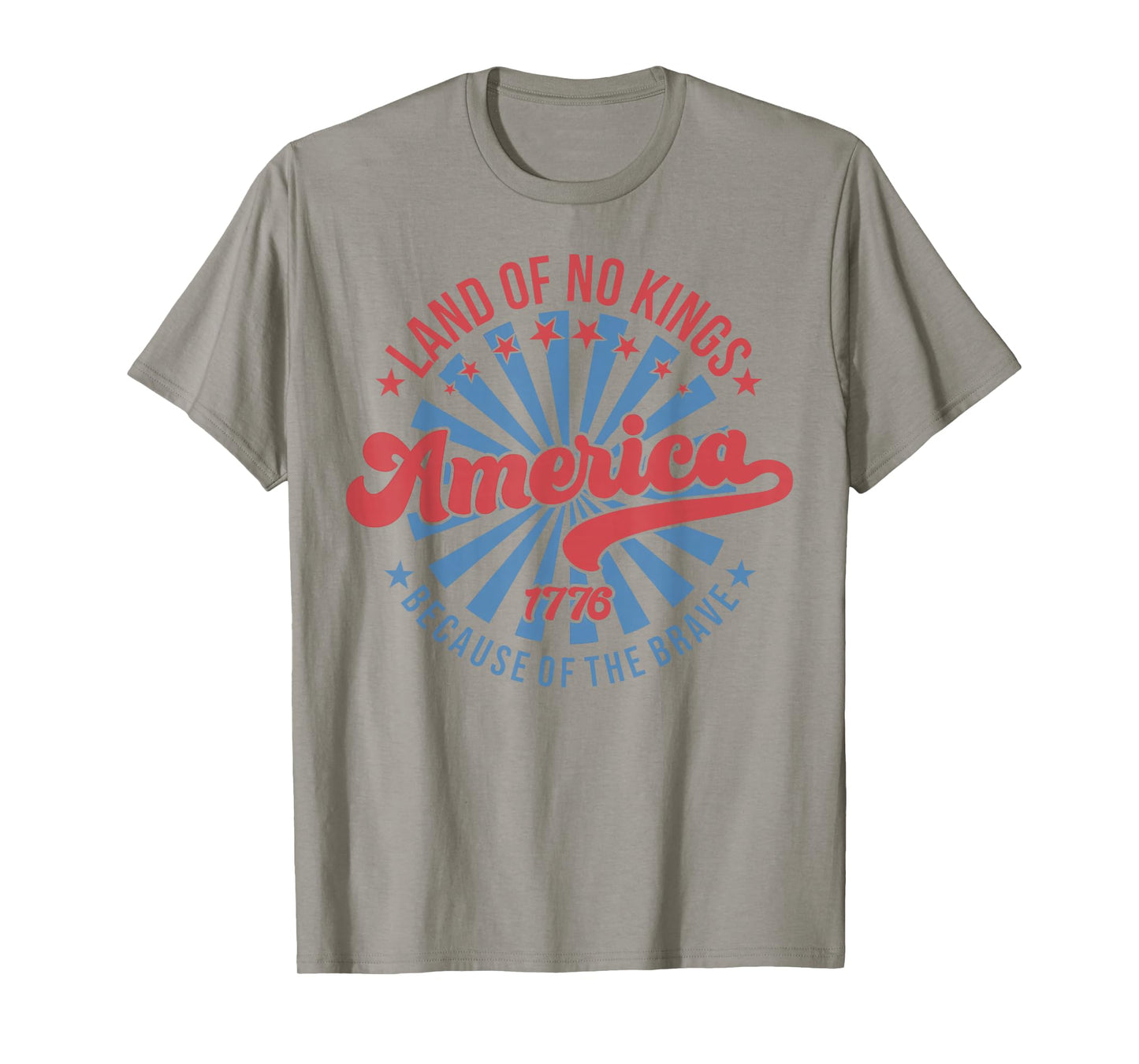 America Vintage No Kings Day Because of The Brave T-Shirt