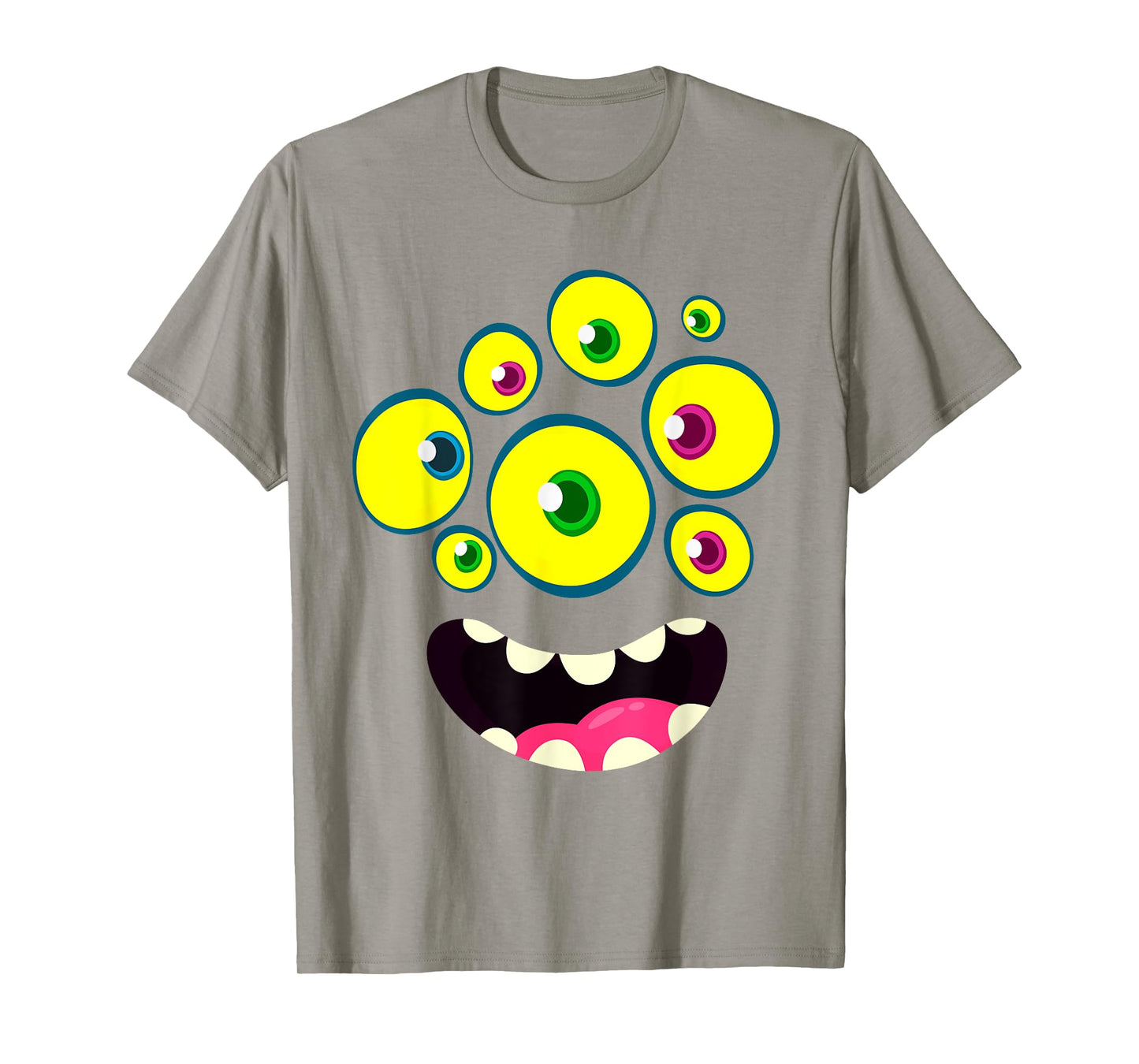 Cute Monster Face Halloween Group Costume Kids Boys T-Shirt