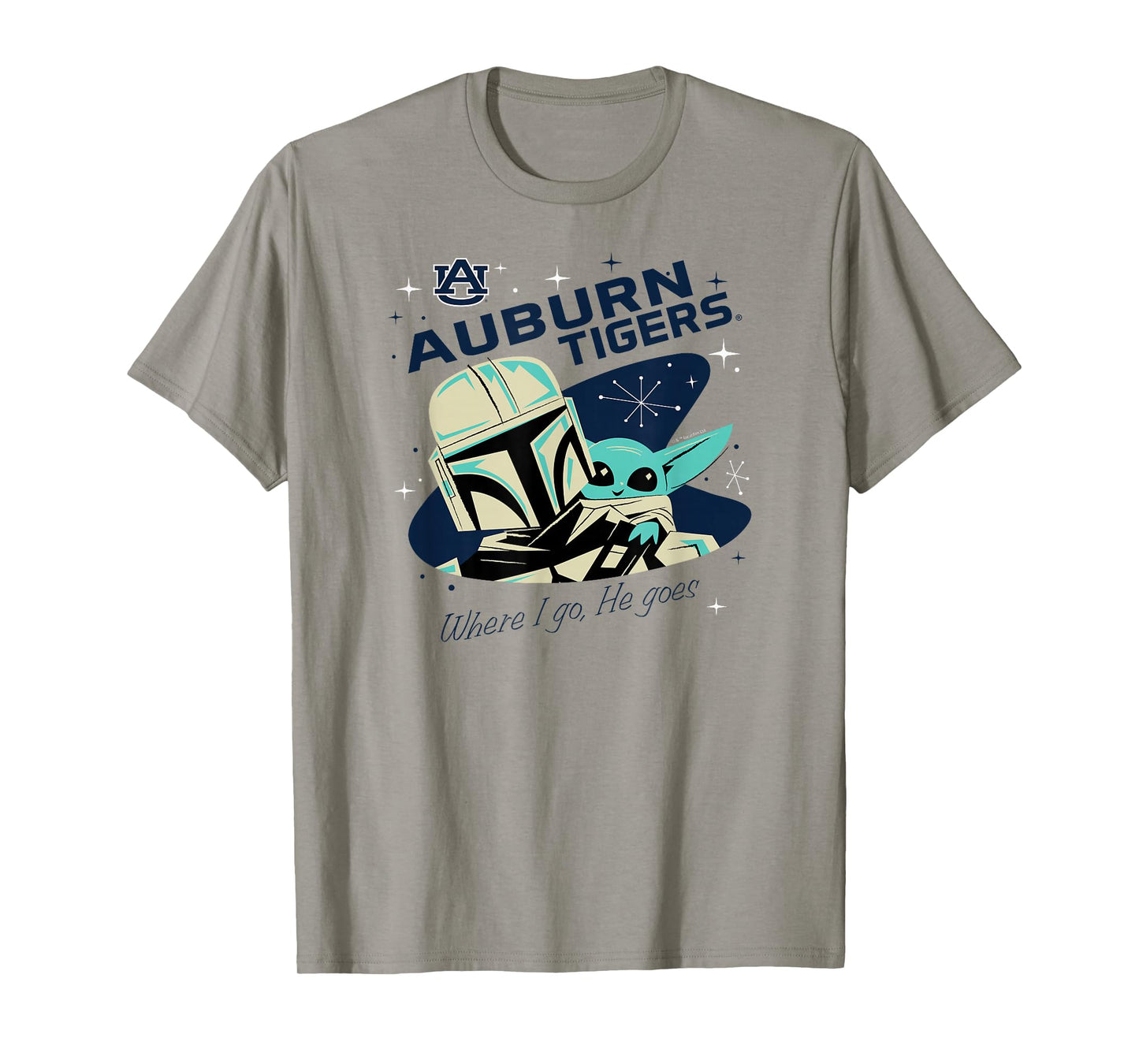 Auburn Tigers Star Wars Mandalorian Orange T-Shirt
