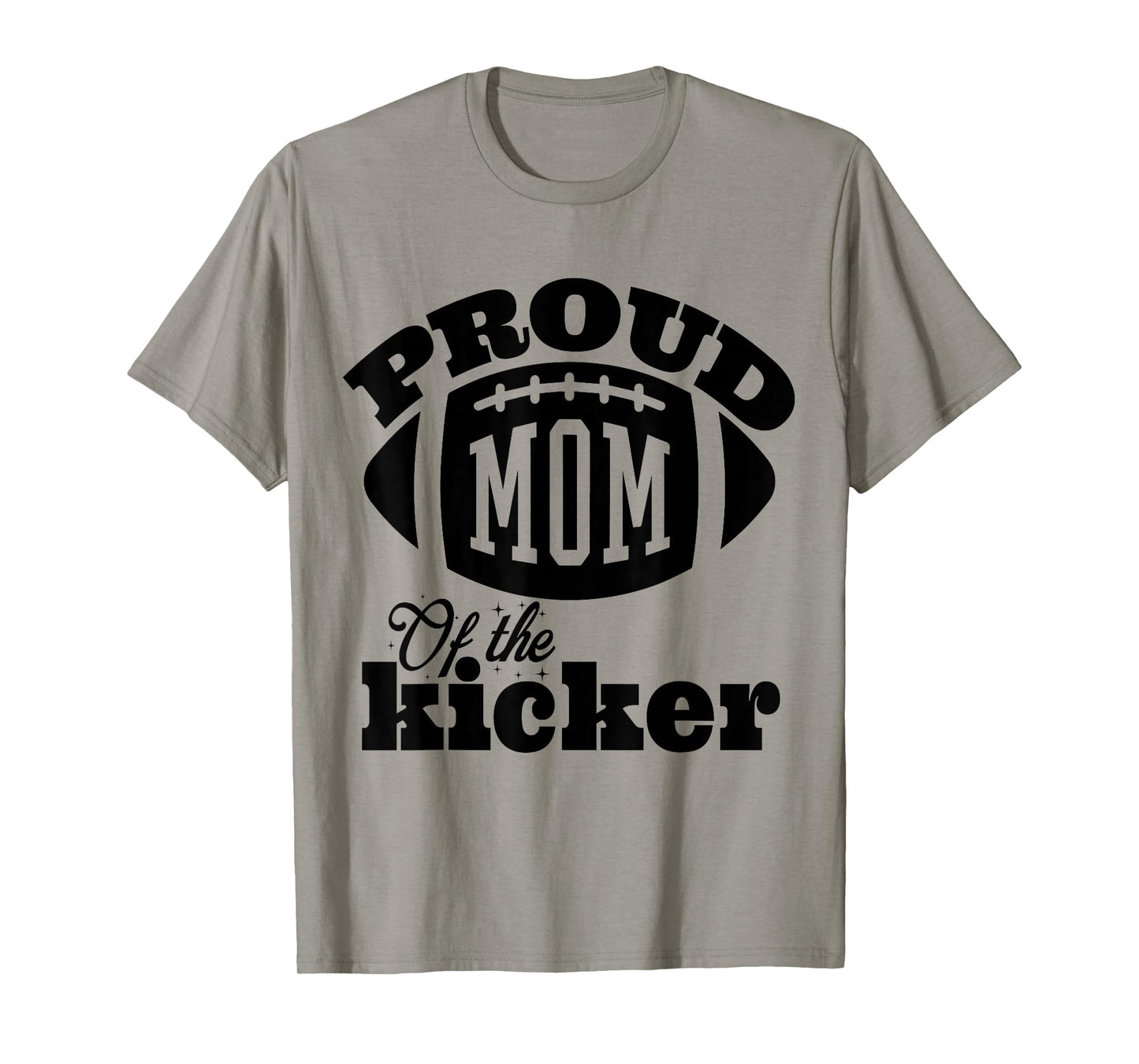 Proud mom of a Kicker Silouhette , Family Funny football T-Shirt