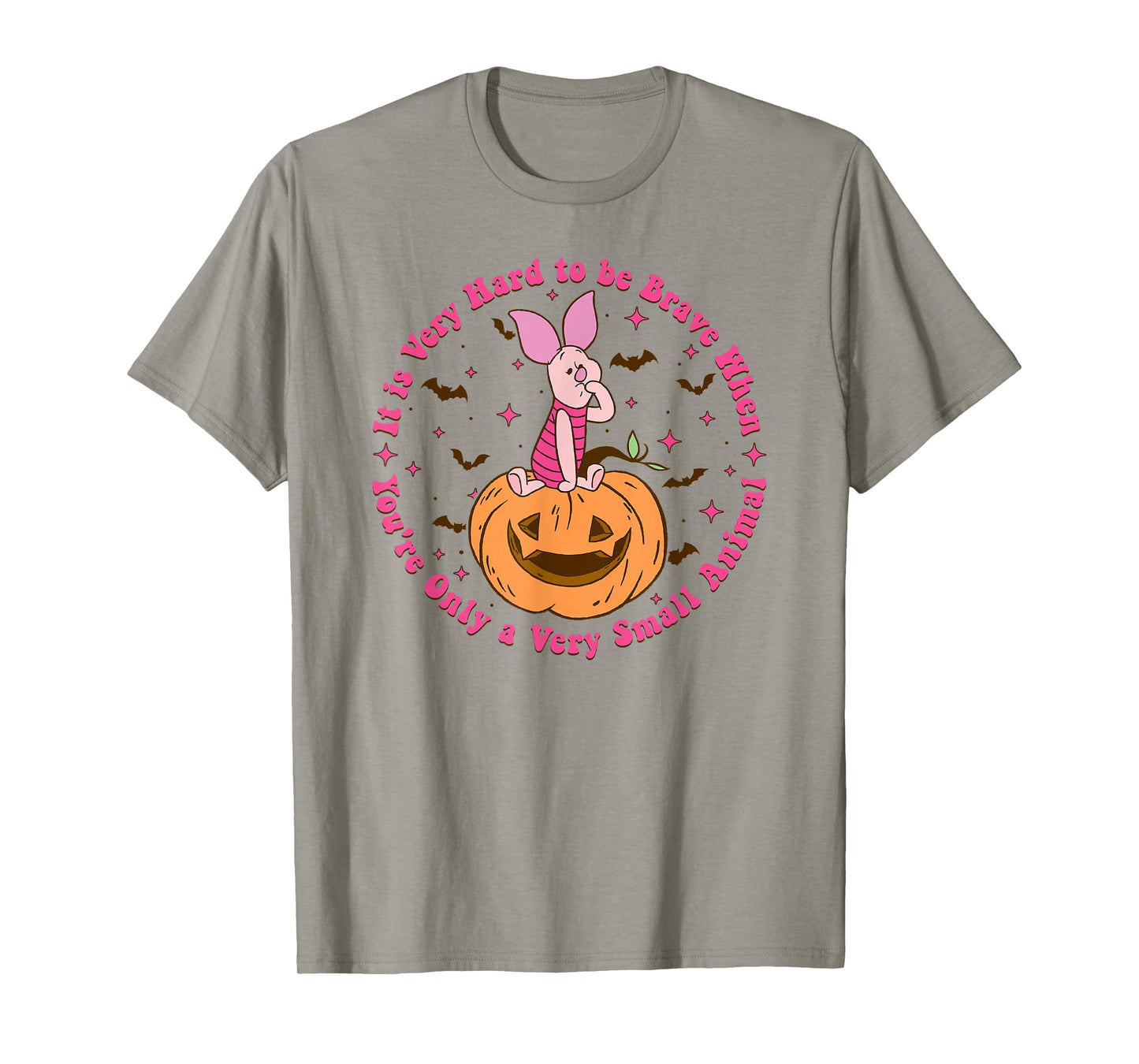 Disney Winnie The Pooh Halloween Piglet Its Hard to Be Brave T-Shirt