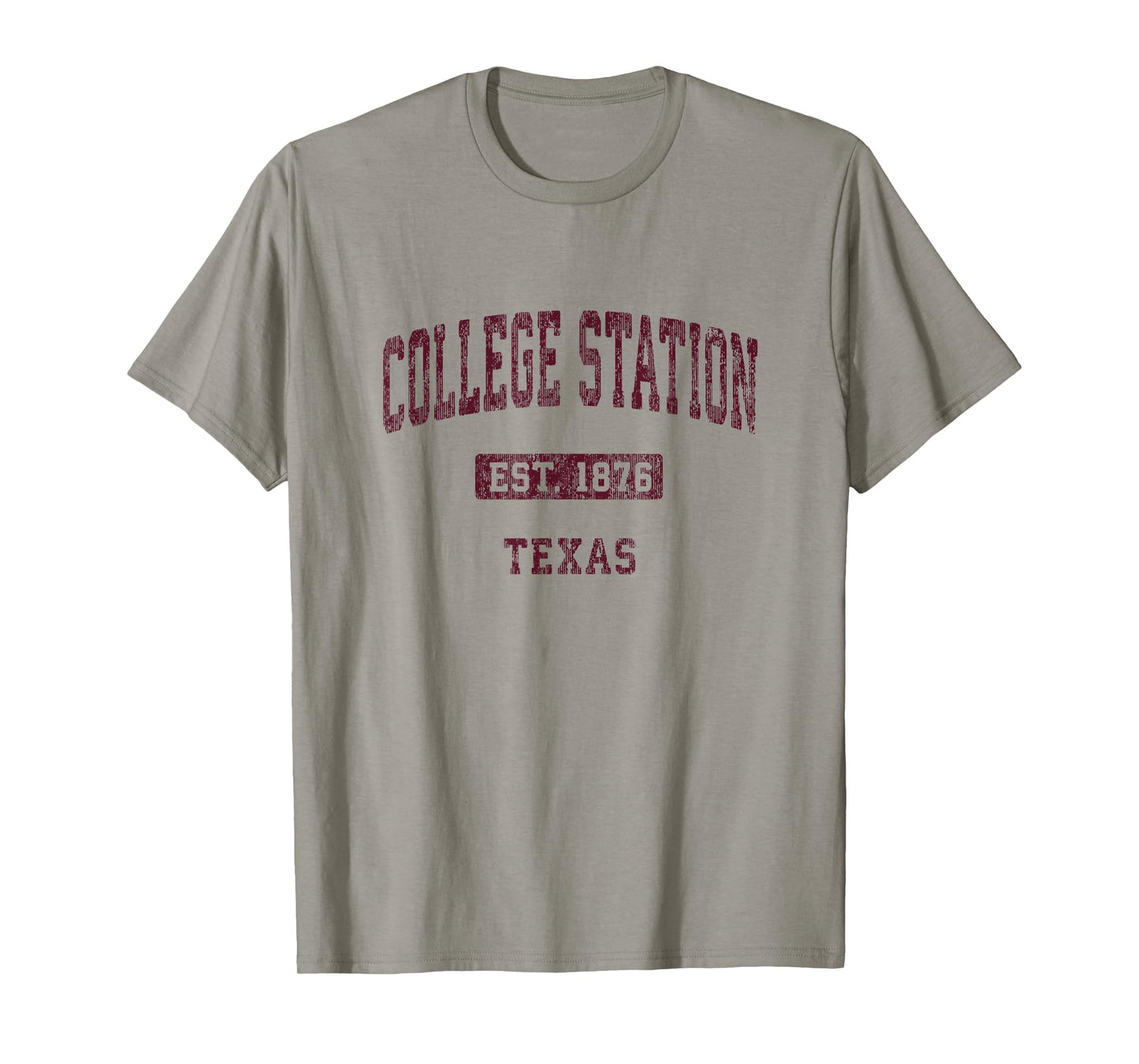 College Station Texas TX Vintage Athletic Sports Design T-Shirt