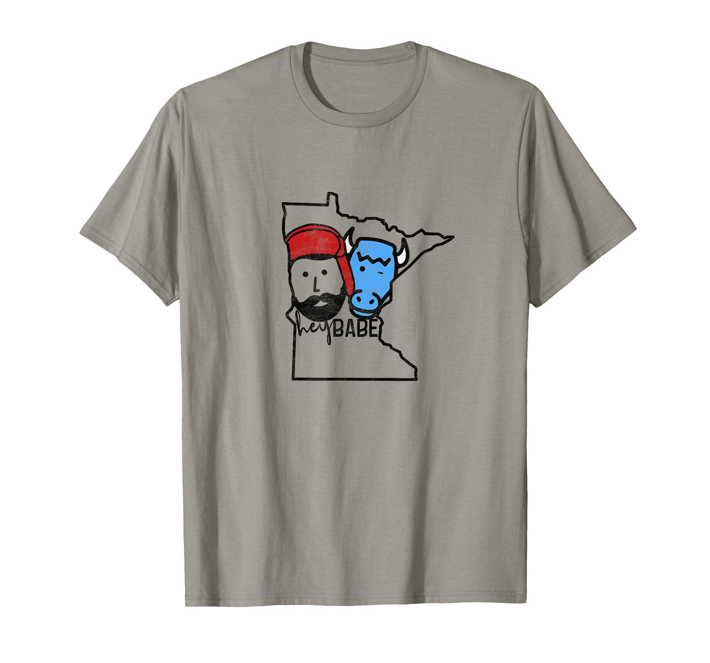Cute Minnesota Babe Ox Paul Bunyan Vintage Retro T-shirt T-Shirt