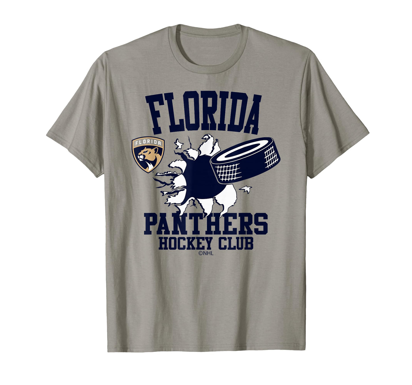Florida Panthers Hockey Puck Burst Red Officially Licensed T-Shirt