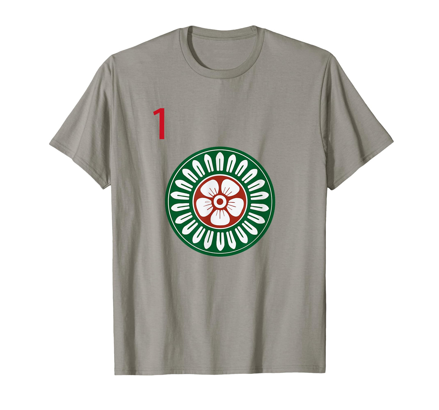 Chinese Mah Jong Dots Pinzu One Tile Mahjong Costume T-Shirt