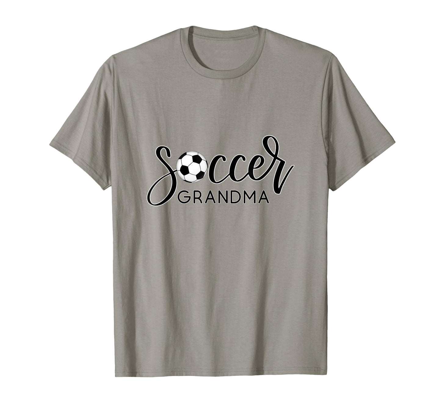 SOCCER GRANDMA Design with Soccer Ball and Hand Lettering T-Shirt