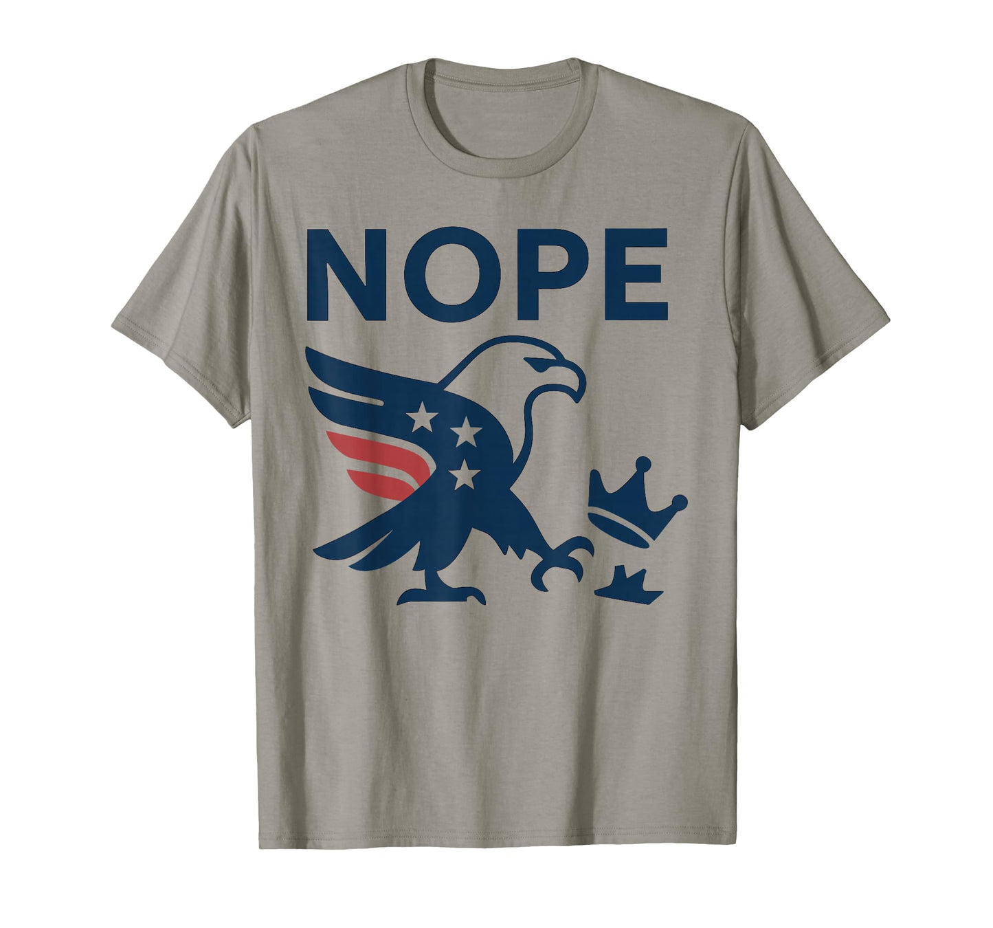 No Kings Nope Bold Minimal Protest Statement T-Shirt