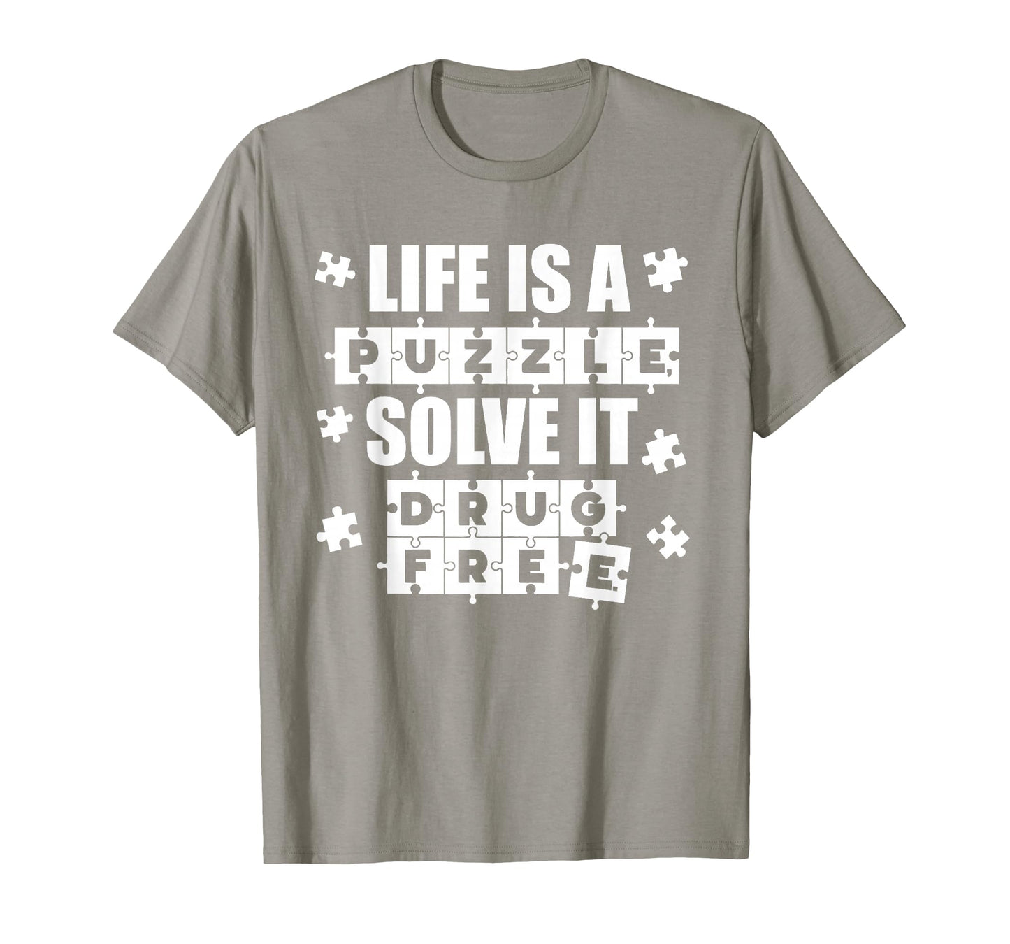 Puzzle Red Ribbon Week 2025 Red Ribbon Week Awareness T-Shirt