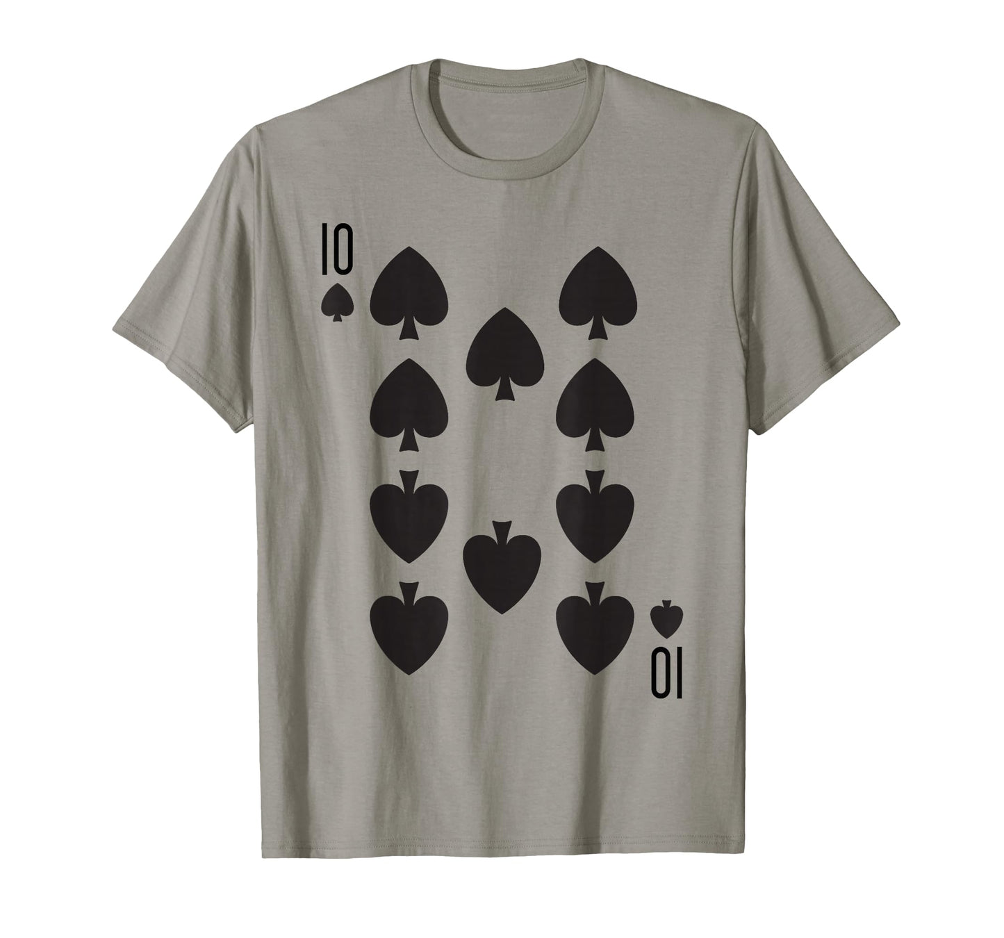 Ten of Spades | Royal Flush Group Costume Playing Card T-Shirt