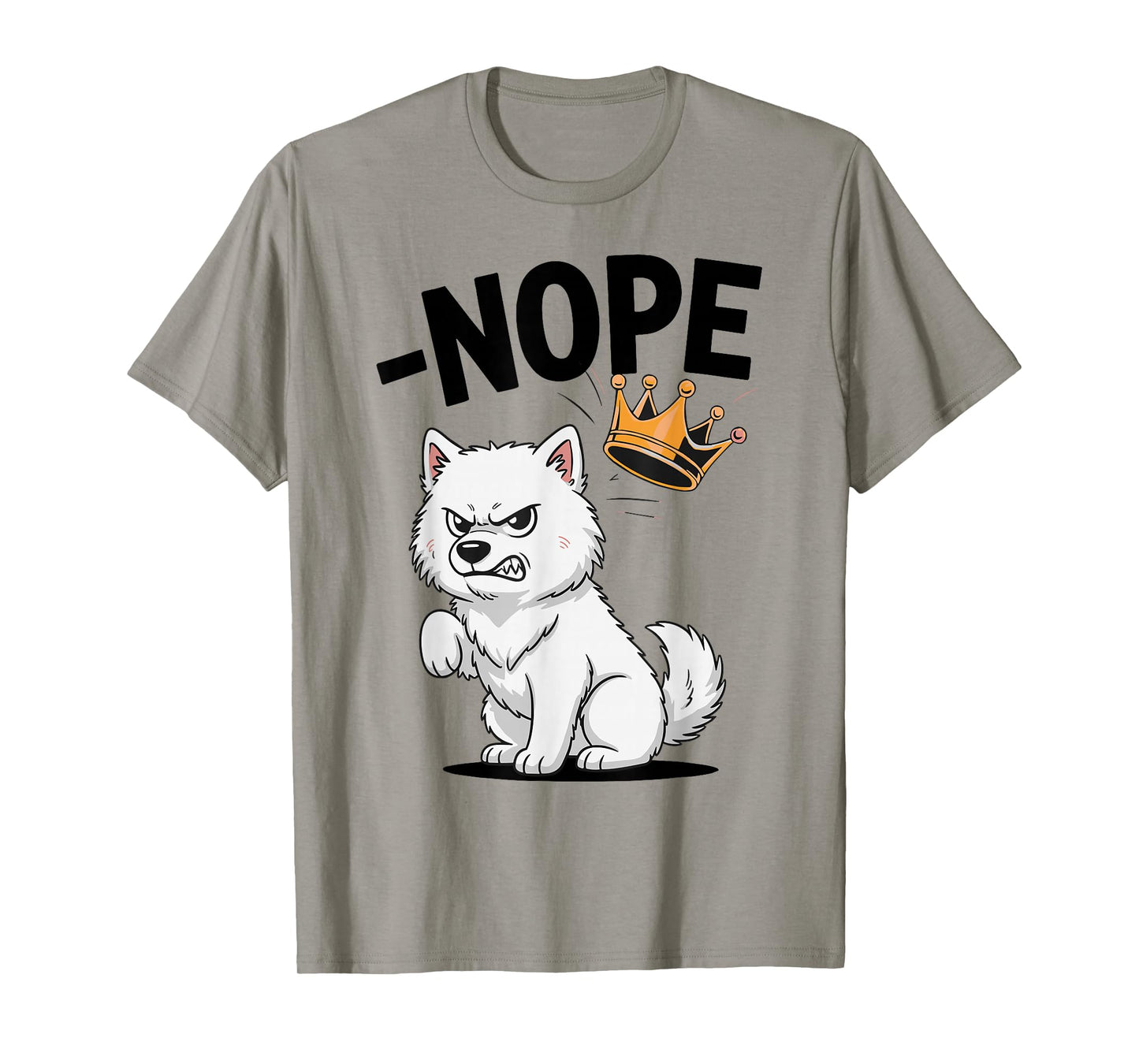 Vintage No Kings in America Funny Dog Kicking Crown T-Shirt