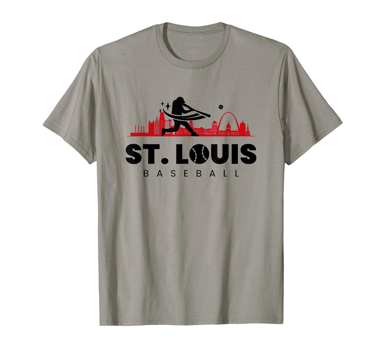 St Louis Baseball Vintage Minimalist Retro Baseball Lover T-Shirt