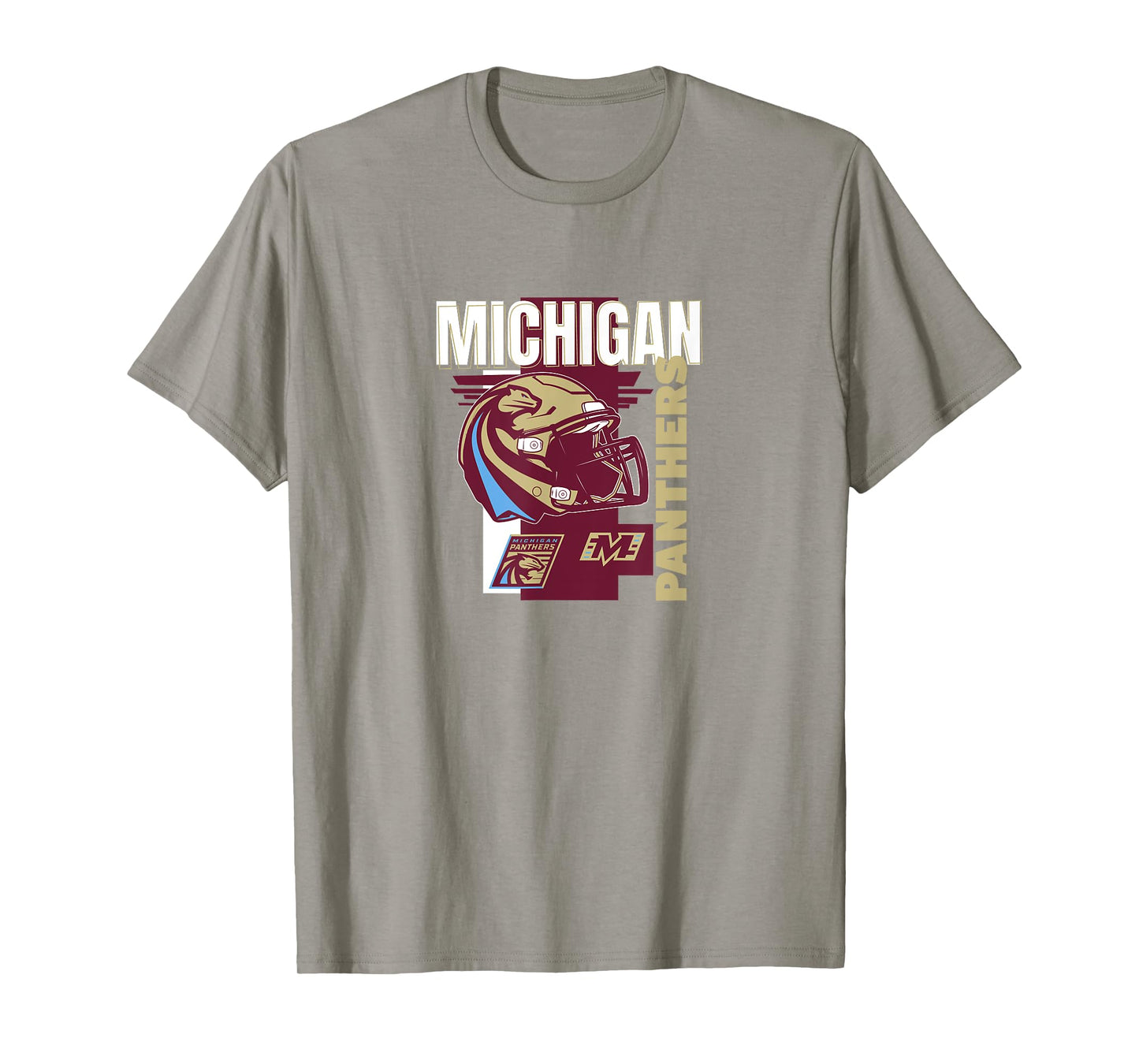 Michigan Panthers: Helmet Frame T-Shirt