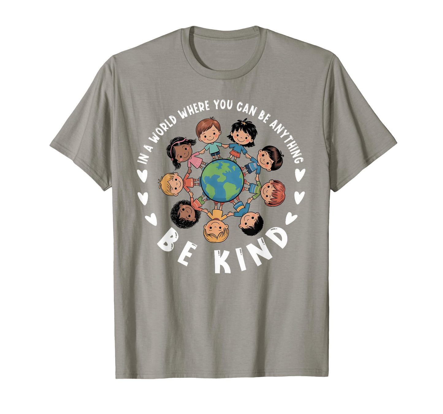 Anti Bullying Unity Day Orange Be Kind Earth Boys Girls Kid T-Shirt