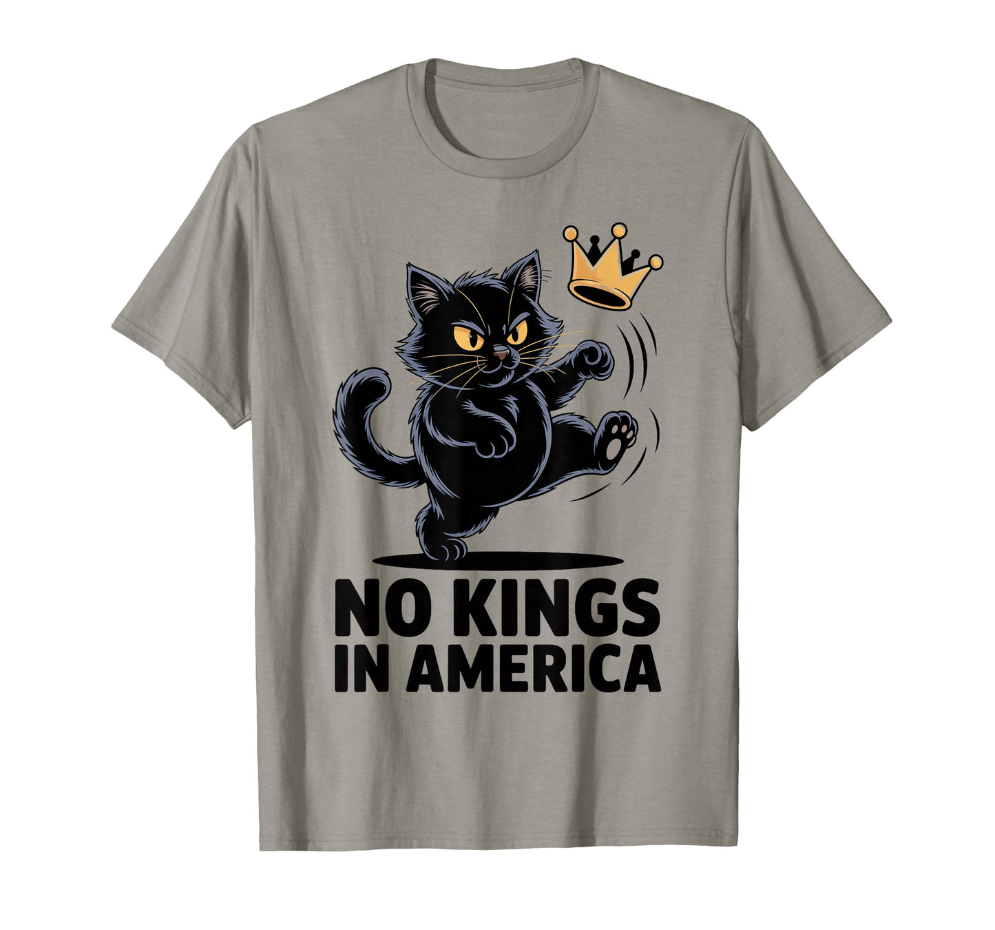 No Kings Shirt Black Cat No Kings in America T-Shirt