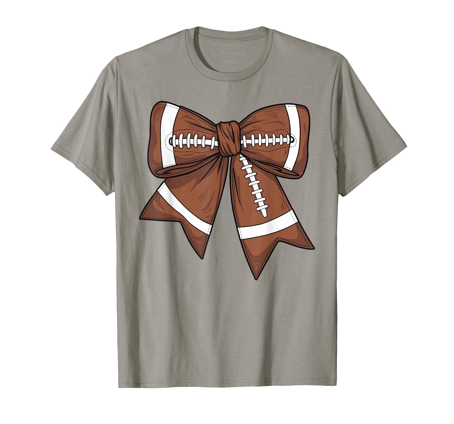 Cute Football Coquette Bow For Women Football Mom Game Day T-Shirt