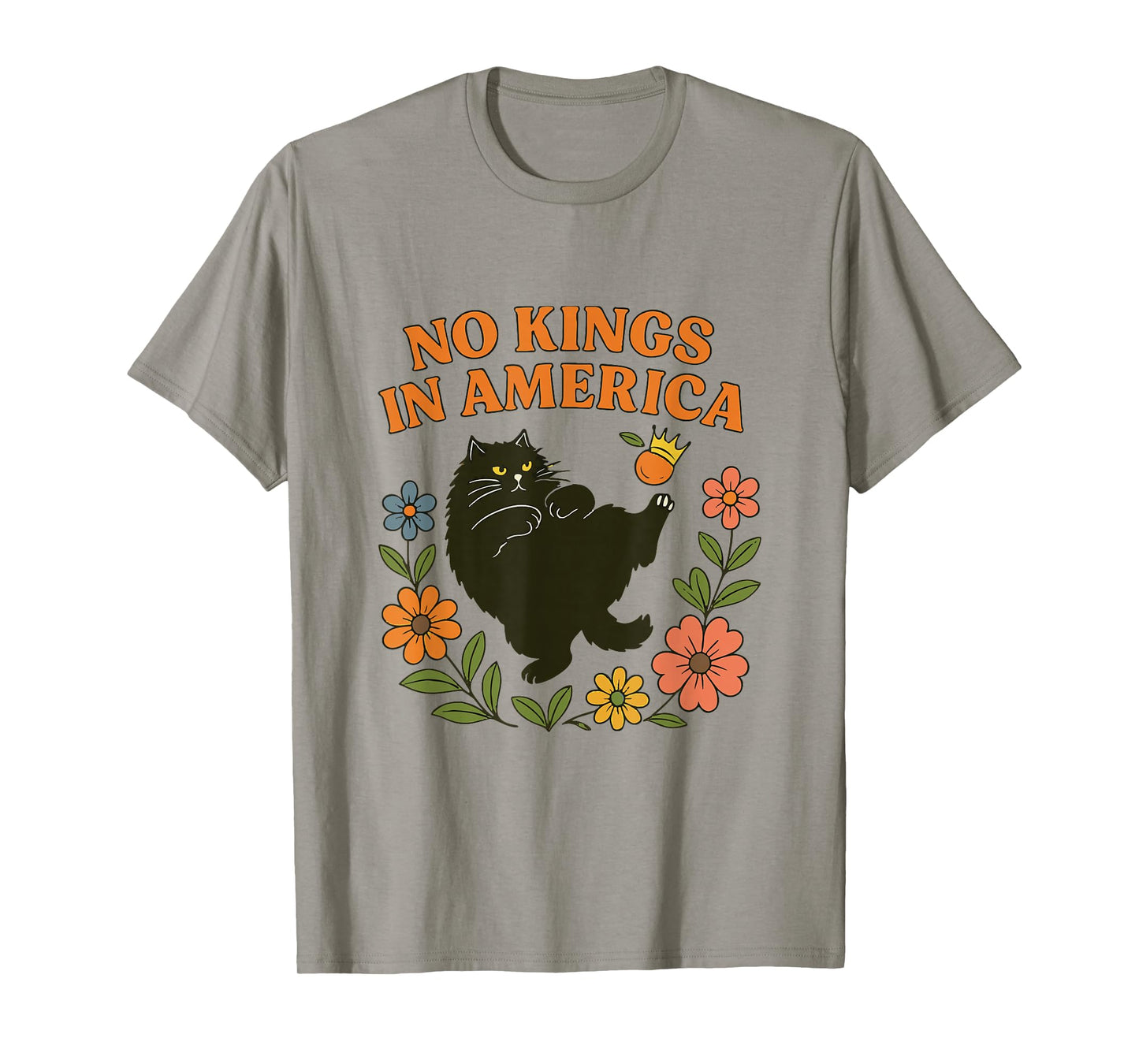 No Kings in America We The People Retro Boho Floral For Girl T-Shirt